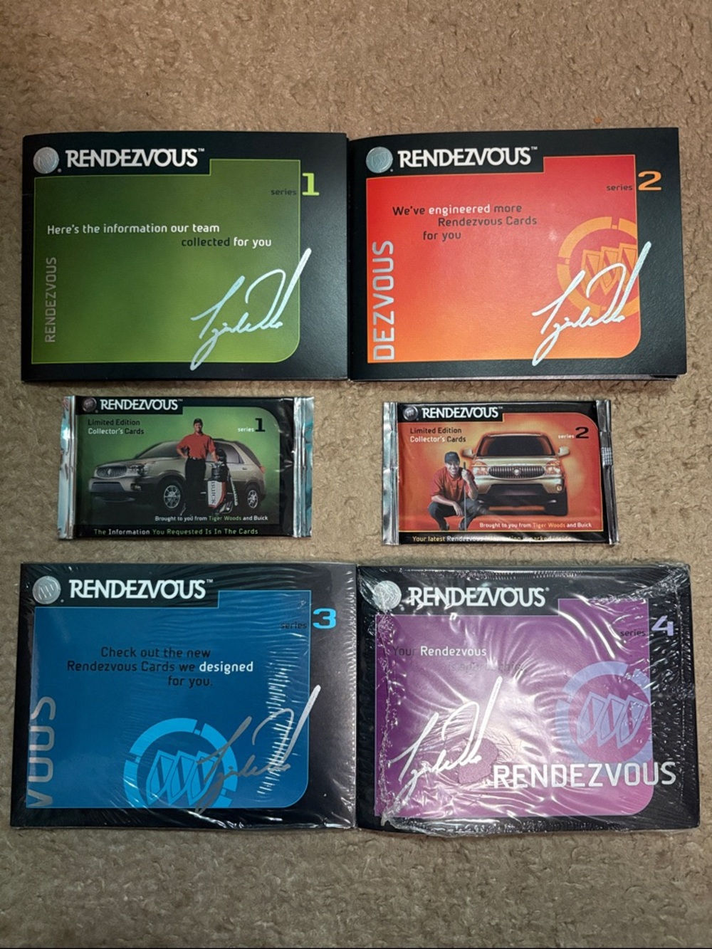 2000 Tiger Woods Limited Edition Rendezvous complete set Trading Cards